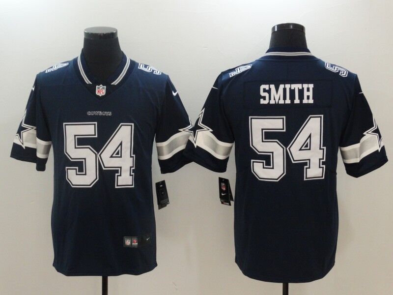 Men's Nike Dallas Cowboys #54 Jaylon Smith Navy Blue Vapor Untouchable Limited Stitched NFL Jersey